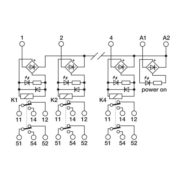 Cabur XCR42SC Electromechanical relay modules Super compact series