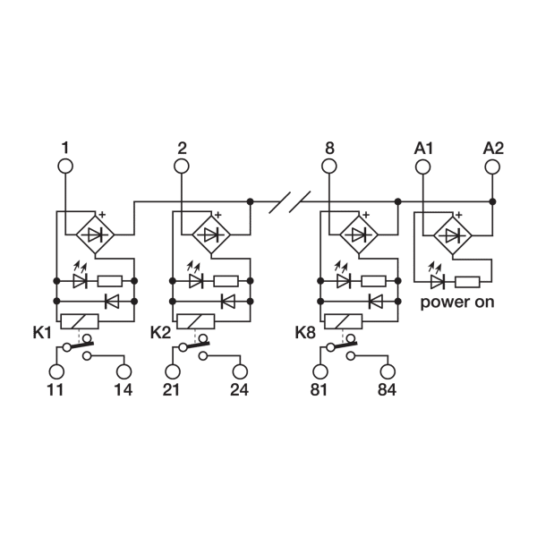 Cabur XCR81 Electromechanical relay modules Super compact series