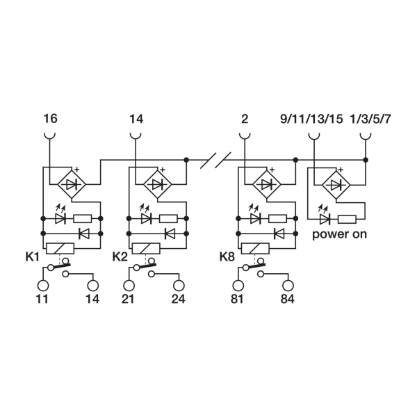 Cabur XCRE83 Electromechanical relay modules Siemens S7 interface