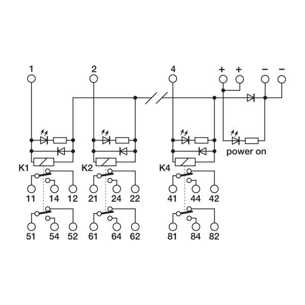 Cabur XR042E24 Electromechanical relay modules multi-channel