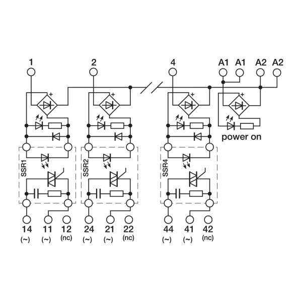 Cabur XR042T24 Solid state relay modules Multi-channel