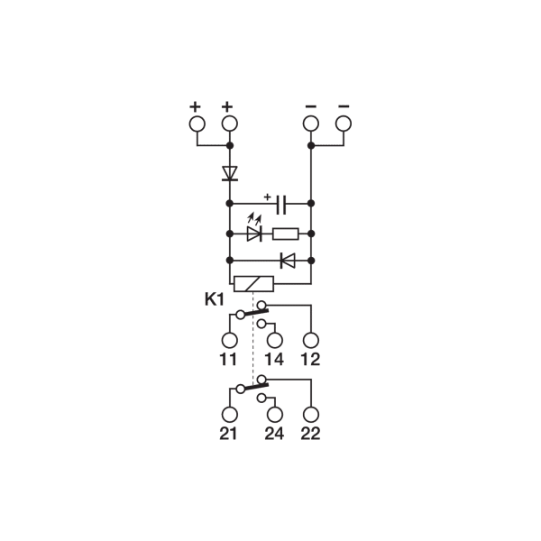 Cabur XRE2024D Electromechanical relay modules single channel