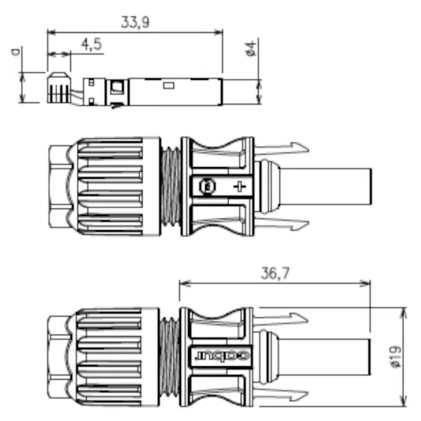 Cabur IS24241N Fly 4-6mm² connectors