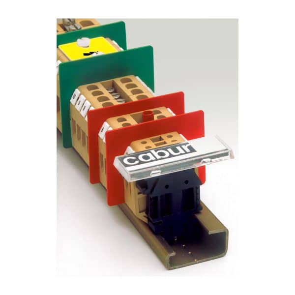 Cabur TIM02 SUPPORTS TAGS HOLDERS FOR IDENTIFYNG TERMINAL BLOCK GROUPS