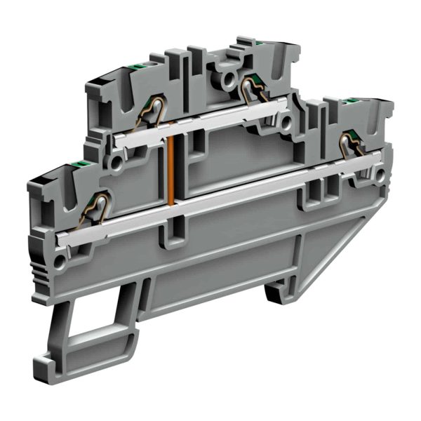 Cabur EFD110GR PUSH-IN TECHNOLOGY TERMINAL BLOCKS EFD SERIES 2 LEVELS FEED-THROUGH