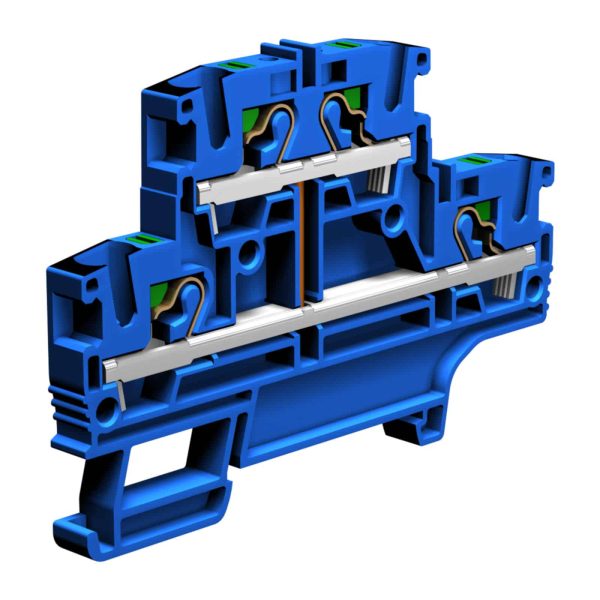 Cabur EFD410BL PUSH-IN TECHNOLOGY TERMINAL BLOCKS EFD SERIES 2 LEVELS FEED-THROUGH